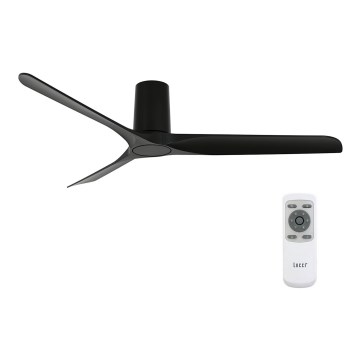 Lucci air 21610149 - Ventilateur de plafond LONDO noir + télécommande