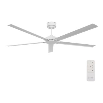 Lucci air 21616049 - Ventilateur de plafond MONZA IP55 blanc + télécommande