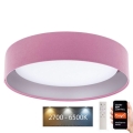 Luminaire à intensité variable SMART GALAXY LED/36W/230V d. 55 cm 2700-6500K Wi-Fi Tuya rose/argenté + Télécommande