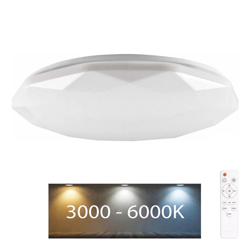 Luminaire de salle de bain à intensité variable GALAXY LED/72W/230V d. 49 cm 3000-6000K IP44 + télécommande