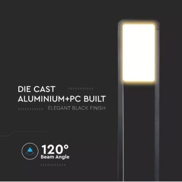 Luminaire d'extérieur SAMSUNG CHIP LED/10W/230V 3000K IP65 noir