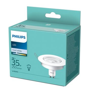 Luminaire encastré LED Philips 1xGU10/3W/230V 4000K