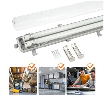 Luminaire fluorescent industriel LED T8 2xG13/18W/230V 4000K IP65