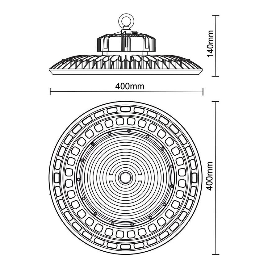 Luminaire industriel UFO HIGHBAY LED/200W/230V 5000K IP65