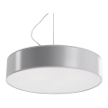 Lustre avec fil ARENA 45 3xE27/60W/230V gris