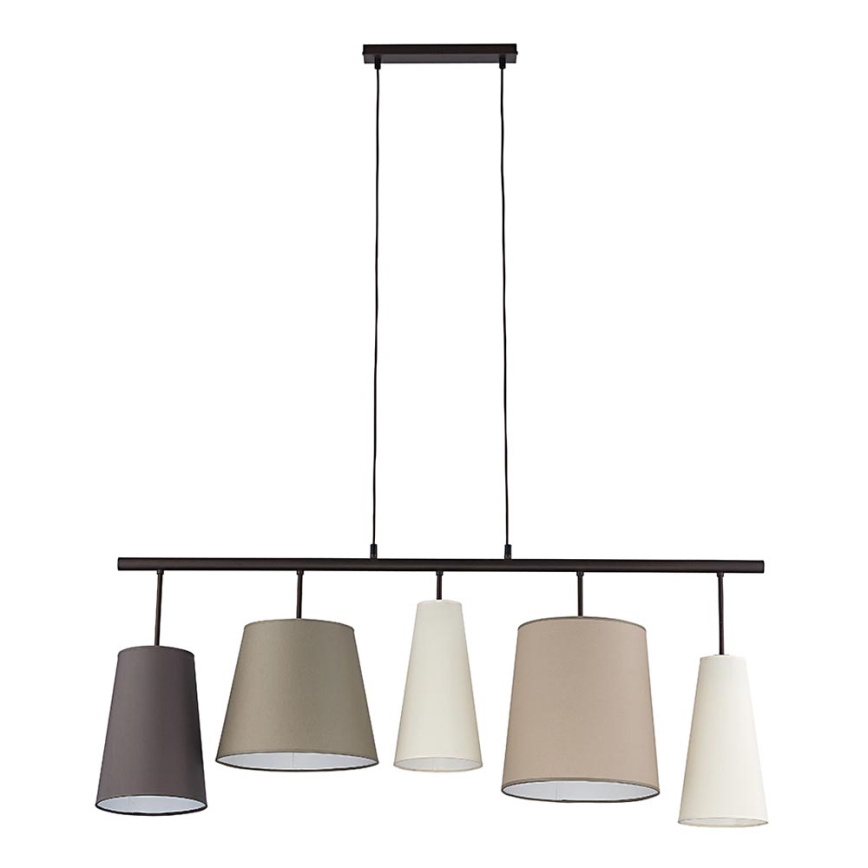 Lustre avec fil PEDRO 5xE27/60W/230V beige