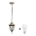 Lustre d'extérieur LED FLORENCJA 1xE27/10W/230V IP43