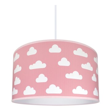 Lustre enfant CLOUDS PINK 1xE27/60W/230V