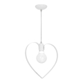 Lustre enfant LOVE 1xE27/60W/230V blanc