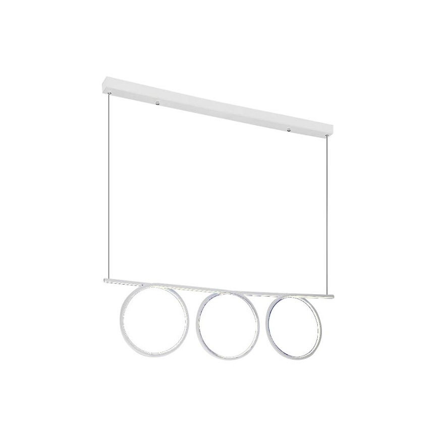 Lustre LED avec fil LOOP 3xLED/20W/230V blanc