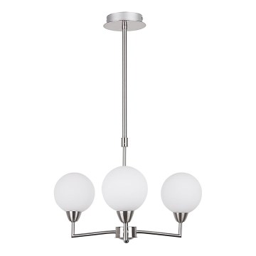 Lustre sur barre LOGOS 3xG9/25W/230V mat chrome