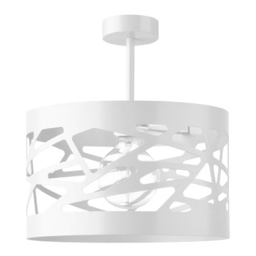 Lustre sur barre MODUL FREZ 1xE27/60W/230V d. 39 cm blanc