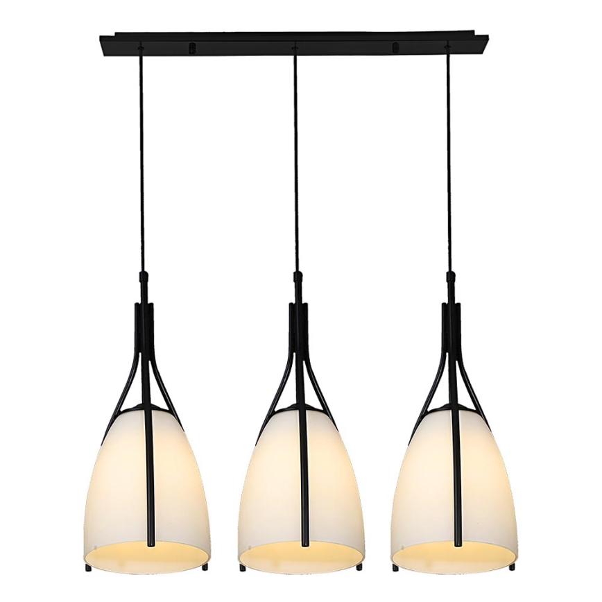 Luxera 61302 - Hanglamp aan koord ZORZO 3xE27/60W/230V