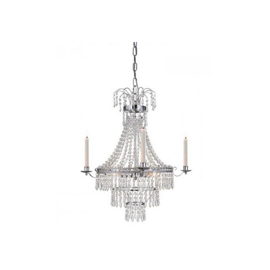 Markslöjd 105156 - Kristallen Hanglamp aan een ketting MARIELUND 3xE14/40W/230V chroom