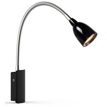 Markslöjd 105940 - Petite lampe flexible TULIP LED/2,5W/230V noir