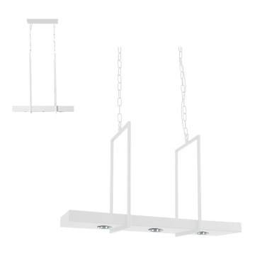Markslöjd 106124 - LED Hanglamp aan ketting dimbaar TRAY 3xLED/3W/230V wit