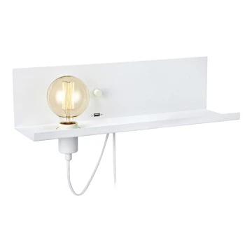 Markslöjd 106969 - Dimbare wandlamp met USB stekker MULTI 1xE27/60W/230V