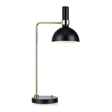 Markslöjd 106973 - Dimbare tafellamp LARRY 1xE27/60W/230V zwart/gouden