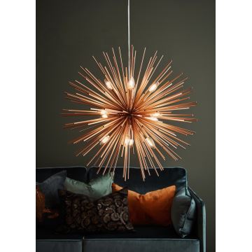 Markslöjd 107752 - Hanglamp aan een koord SOLEIL 12xE14/20W/260V Roségoud