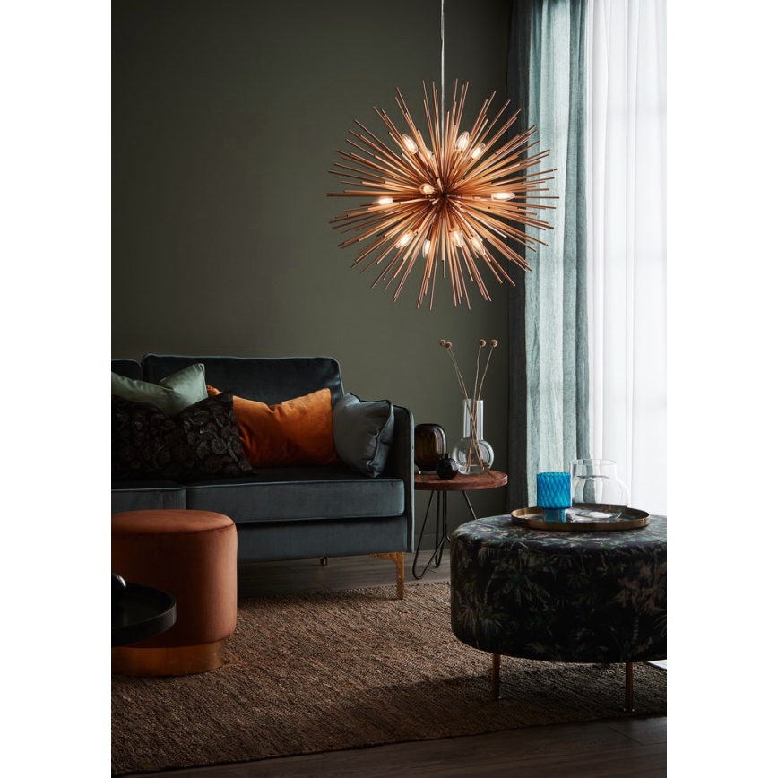 Markslöjd 107752 - Suspension filaire SOLEIL 12xE14/20W/260V Rose doré