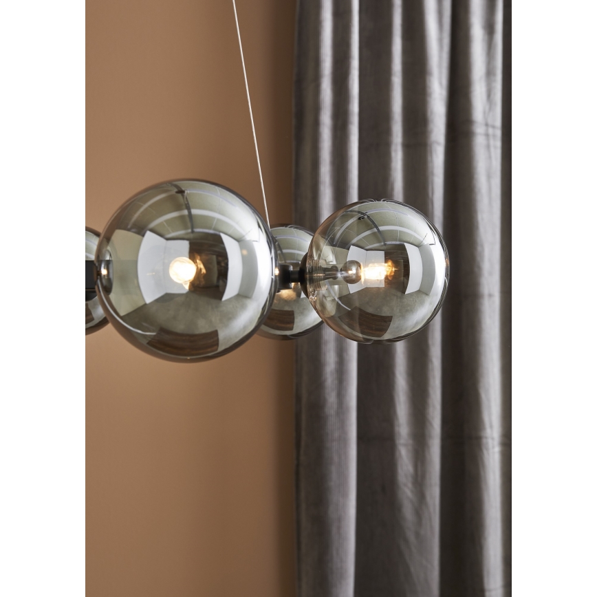 Markslöjd 108051 - Hanglamp aan een koord CIRCLE 6xG9/20W/230V zwart