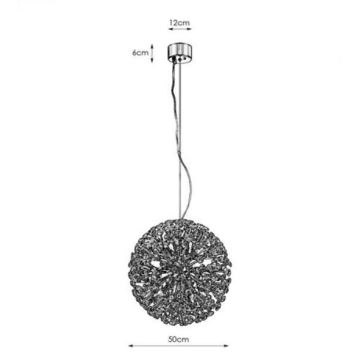 Markslöjd 108101 - Kristallen kroonluchter aan koord BOLID 9xG9/20W/230V