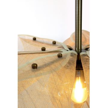 Markslöjd 108659 - Hanglamp aan een koord STYRKA 1xE27/40W/230V diameter 63 cm beige