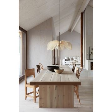 Markslöjd 108661 - Hanglamp aan een koord STYRKA 1xE27/40W/230V diameter 75 cm beige