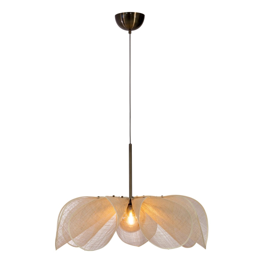 Markslöjd 108661 - Suspension filaire STYRKA 1xE27/40W/230V d. 75 cm beige