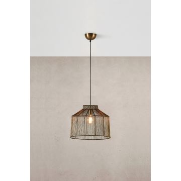 Markslöjd 108667 - Hanglamp aan een koord CAPANNA 1xE27/40W/230V messing