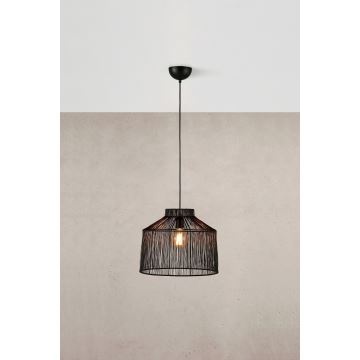 Markslöjd 108668 - Hanglamp aan een koord CAPANNA 1xE27/40W/230V zwart