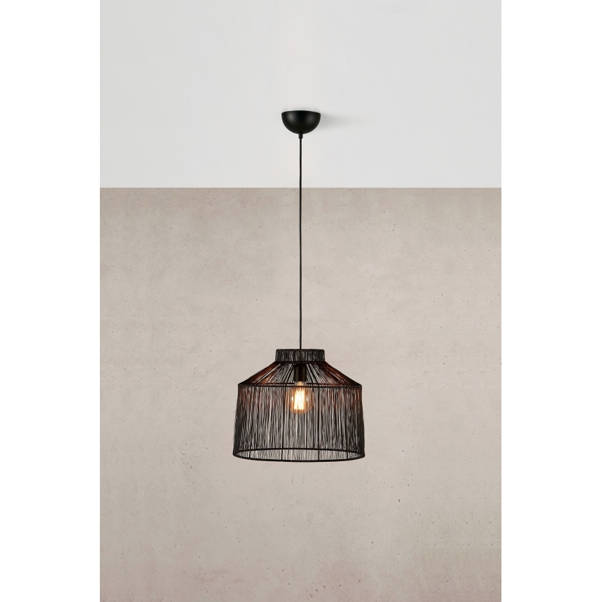 Markslöjd 108668 - Hanglamp aan een koord CAPANNA 1xE27/40W/230V zwart