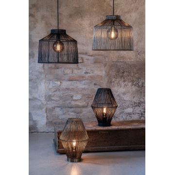 Markslöjd 108668 - Hanglamp aan een koord CAPANNA 1xE27/40W/230V zwart