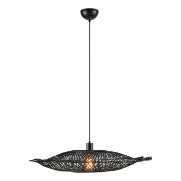 Markslöjd 108671 - Suspension filaire KUMO 1xE27/40W/230V noir/bambou