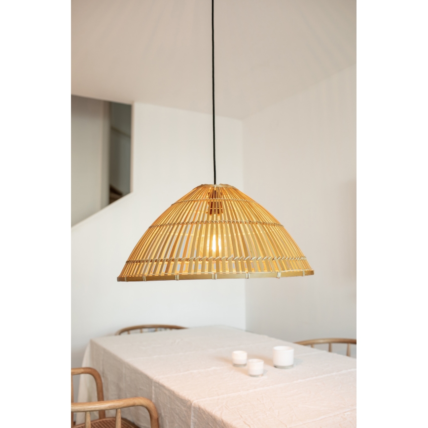 Markslöjd 108673 - Suspension filaire CAPELLO 1xE27/40W/230V beige/bambou