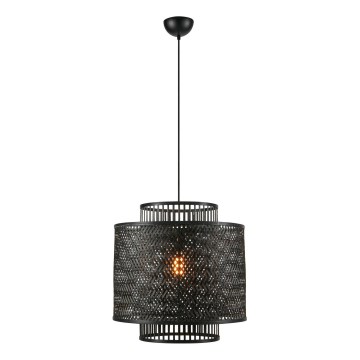 Markslöjd 108676 - Hanglamp aan een koord STRATI 1xE27/40W/230V zwart/bamboe