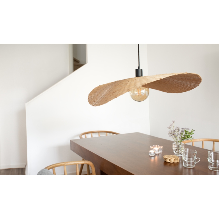 Markslöjd 108677 - Hanglamp aan een koord RAYO 1xE27/40W/230V beige/bamboe