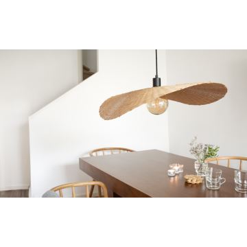 Markslöjd 108677 - Suspension filaire RAYO 1xE27/40W/230V beige/bambou