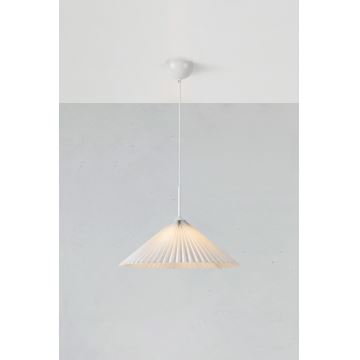 Markslöjd 108711 - Hanglamp aan een koord PLISADO 1xE27/40W/230V diameter 50 cm wit