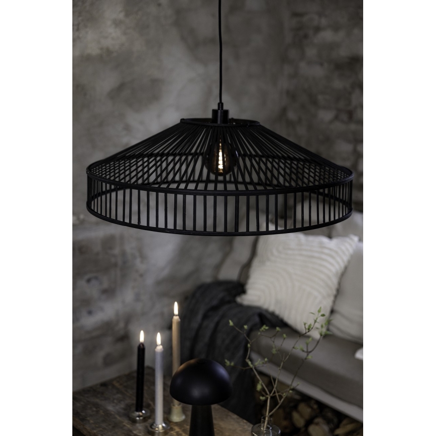 Markslöjd 108782 - Hanglamp aan een koord TAPA 1xE27/40W/230V zwart/bamboe