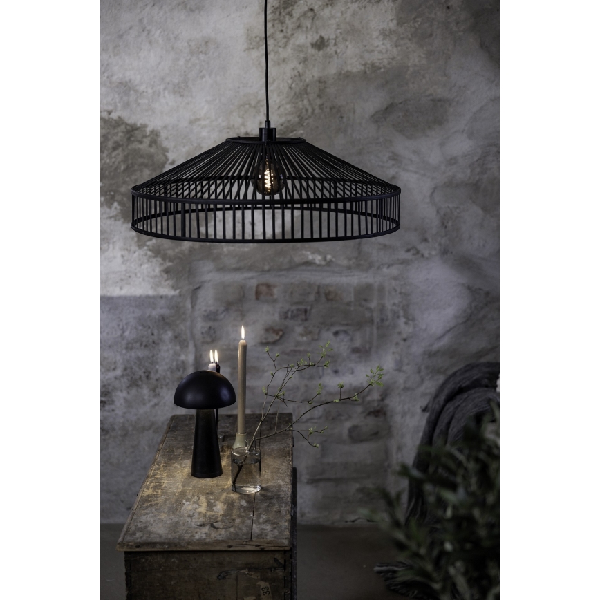 Markslöjd 108782 - Hanglamp aan een koord TAPA 1xE27/40W/230V zwart/bamboe