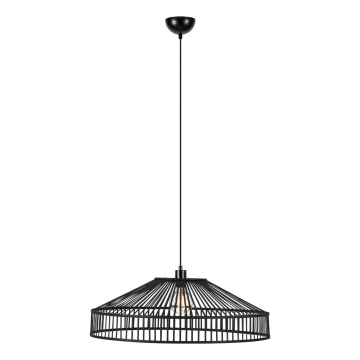 Markslöjd 108782 - Suspension filaire TAPA 1xE27/40W/230V noir/bambou