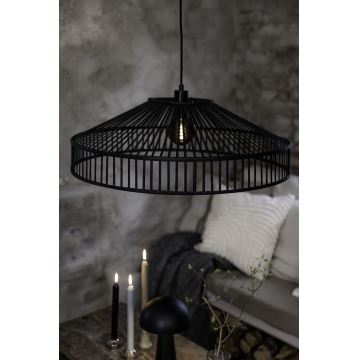 Markslöjd 108782 - Suspension filaire TAPA 1xE27/40W/230V noir/bambou