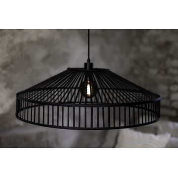 Markslöjd 108782 - Suspension filaire TAPA 1xE27/40W/230V noir/bambou