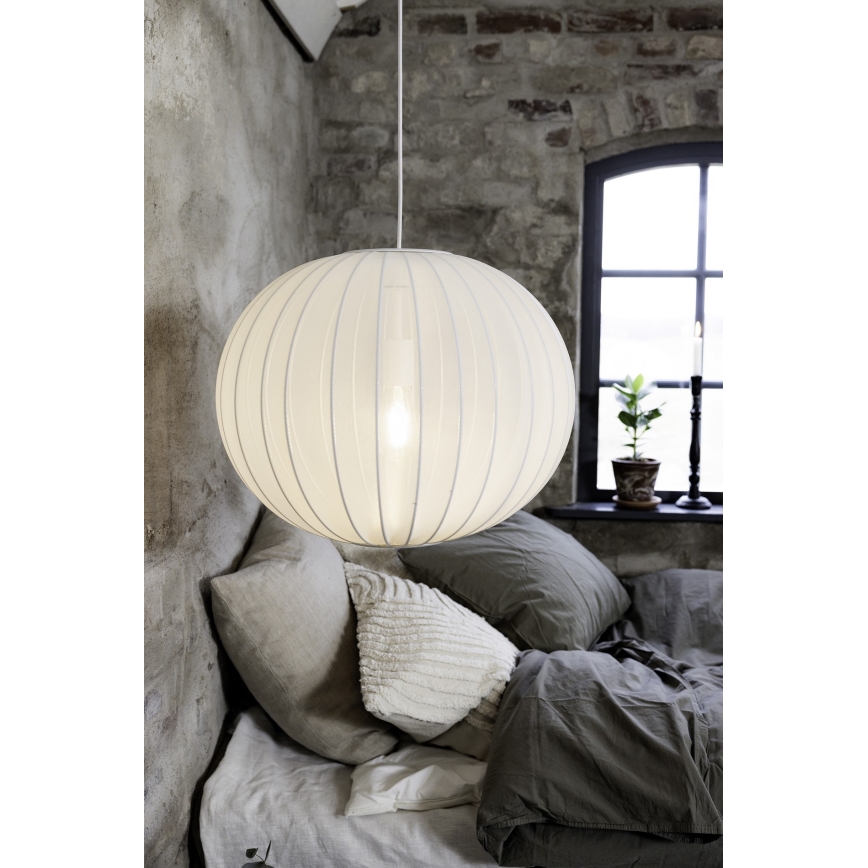 Markslöjd 108792 - Hanglamp aan een koord FORENCE 1xE27/40W/230V diameter 50 cm wit