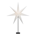 Markslöjd 704511 - Décoration de Noël SOLVALAA 1xE14/25W/230V blanc/bois