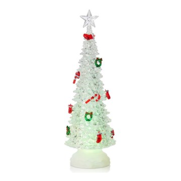 Markslöjd 705014 - Décoration de Noël HAGABERG 20xLED/0,5W/3xAAA argentée