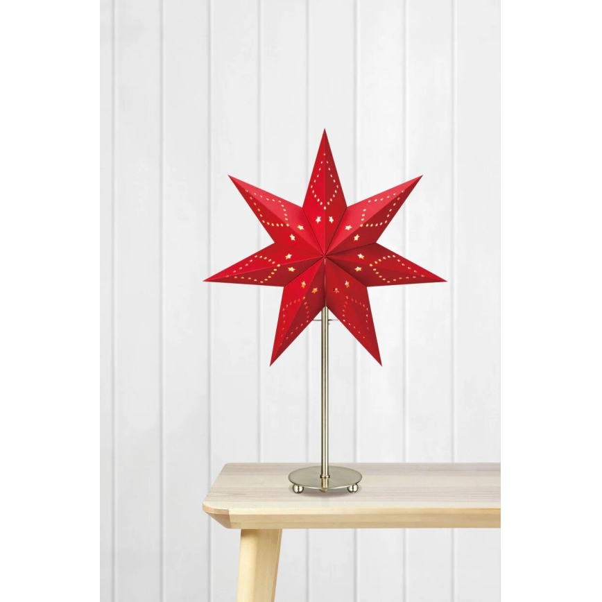 Markslöjd 705544 - Décoration de Noël SATURNUS 1xE14/25W/230V 35 cm rouge