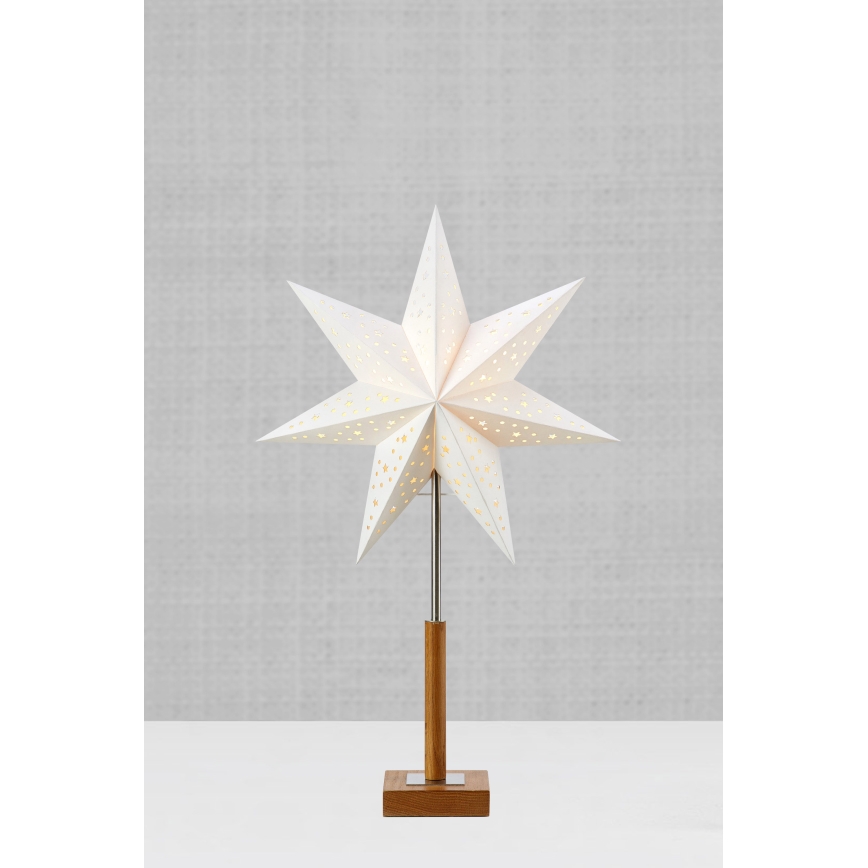 Markslöjd 706041 - Décoration de Noël SOLVALLA 1xE14/25W/230V 35 cm blanc/chêne