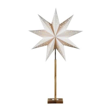 Markslöjd 706042 - Décoration de Noël SOLVALAA 1xE14/25W/230V blanc/bois